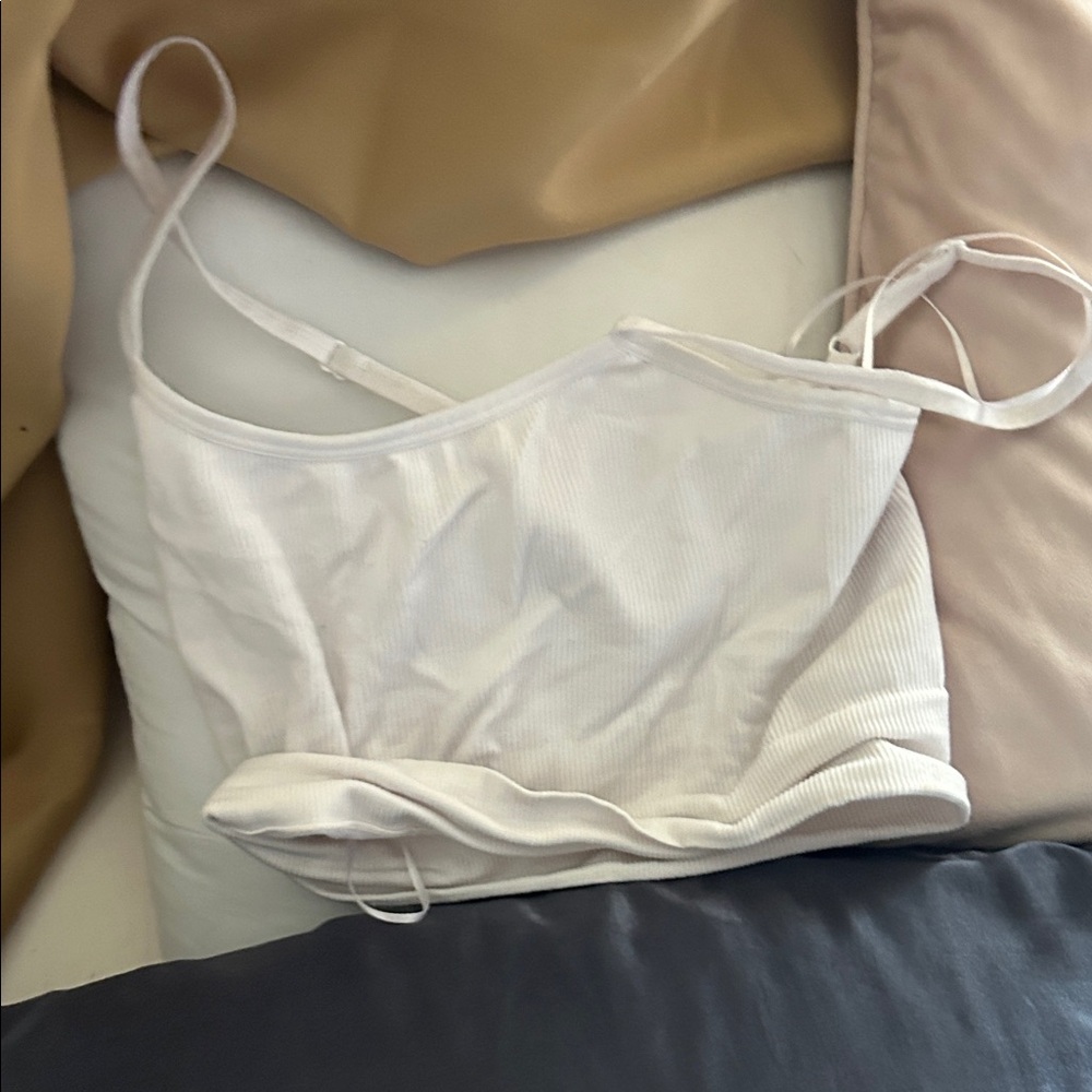 Cute white crop top for women!!